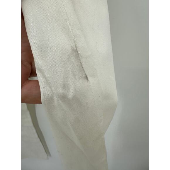 Michael Kors White Slim Fit Pants Cotton Blend Stretch Zipper Pockets Size 6 NWT - Picture 7 of 9